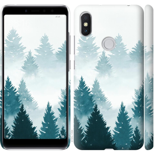 

Чехол на Xiaomi Redmi S2 Акварельные Елки (04798)