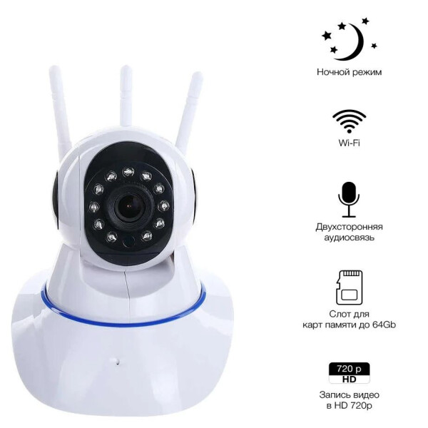 

Видеоняня Wi-Fi с датчиком движения Baby Monitor VT03R | IP камера 720p HD