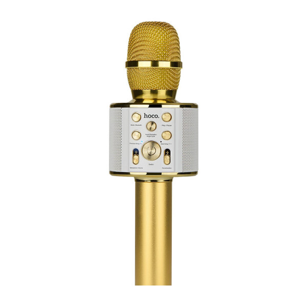 

Микрофон караоке HOCO BK3 Cool sound Gold