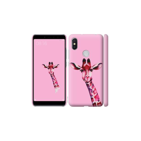 

Чехол на Xiaomi Redmi S2 Розовая жирафа (04798)