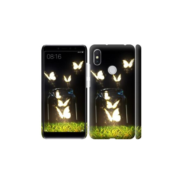 

Чехол на Xiaomi Redmi S2 Светящиеся бабочки (04798)