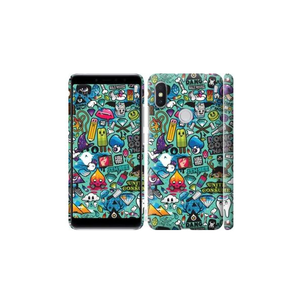 

Чехол на Xiaomi Redmi S2 Стикер бомбинг 1 (04798)