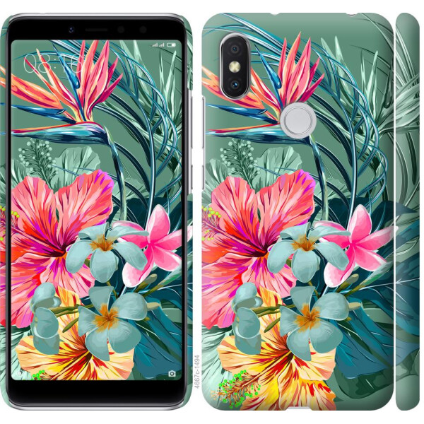 

Чехол на Xiaomi Redmi S2 Тропические цветы v1 (04798)