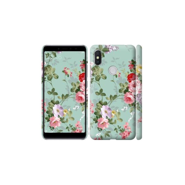 

Чехол на Xiaomi Redmi S2 Цветочные обои 2 (04798)