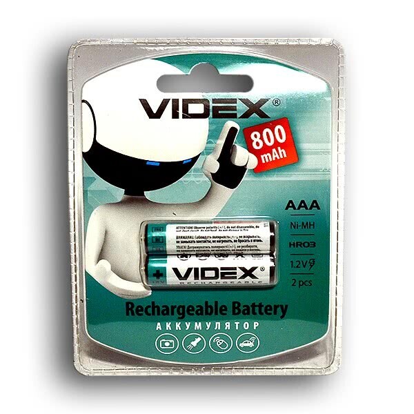 

Аккумулятор Videx Aaa 800 Mah Ni-Mh
