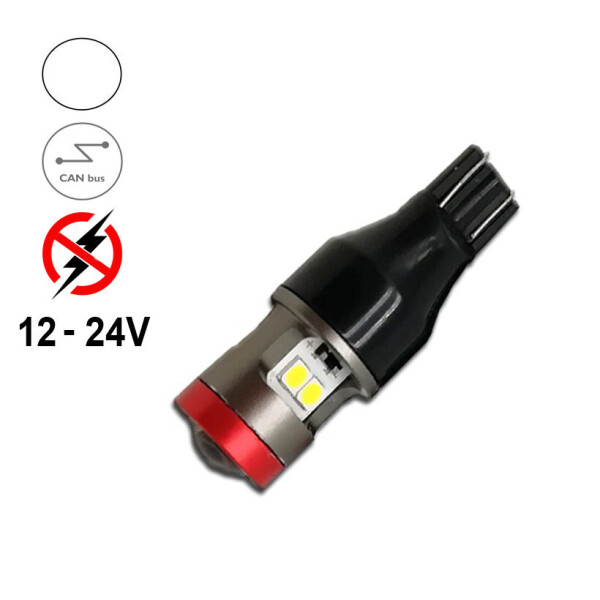 

Автолампа Terra T10 / W5W, цоколь W2.1x9.5d, 3030х5smd, CunBas, драйвер, 12-24В