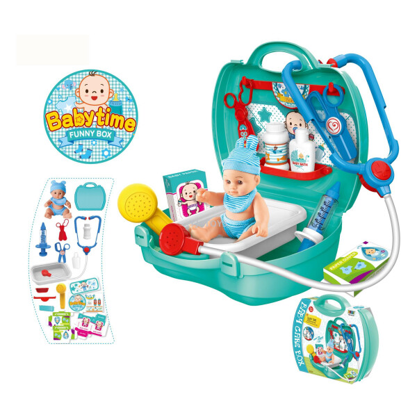

Детский Игровой набор ''Baby Time'' с куклой | Медицинский набор для детей в чемоданчике