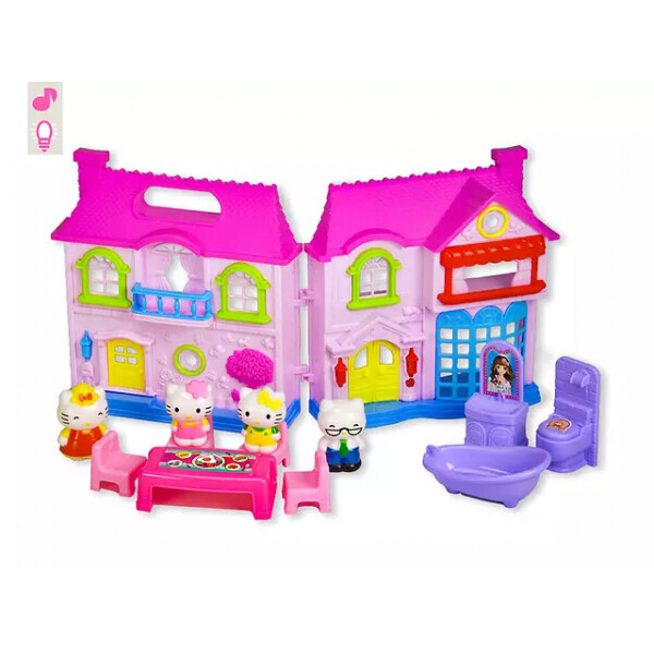 

Детский Игровой набор домик Hello Kitty | Домик, фигурки, мебель