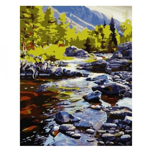 

Картина по номерам Речка в горах ArtStory 40x50 см