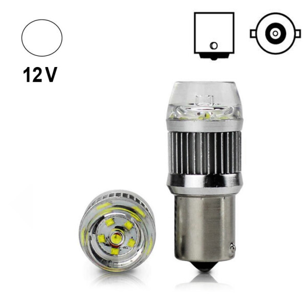 

Автолампа Terra P21W / 1156, цоколь BA15s, CREEx6smd, 30W, линза, белый, 12V