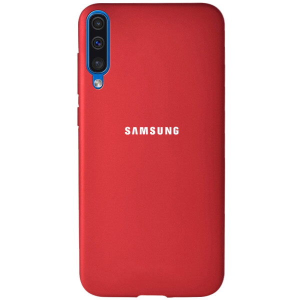 

Чехол-накладка Soft-touch logo series для Samsung Galaxy A50s Красный / Dark Red (119828)