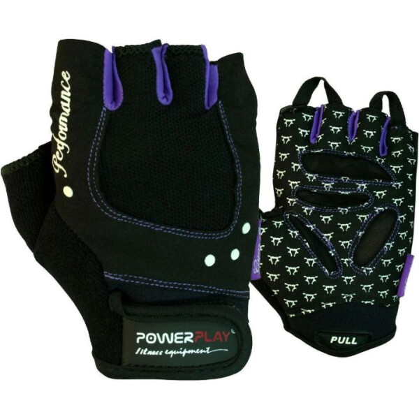 

Перчатки для фитнеса PowerPlay 1751 женские Черно-Фиолетовые XS (00021211)
