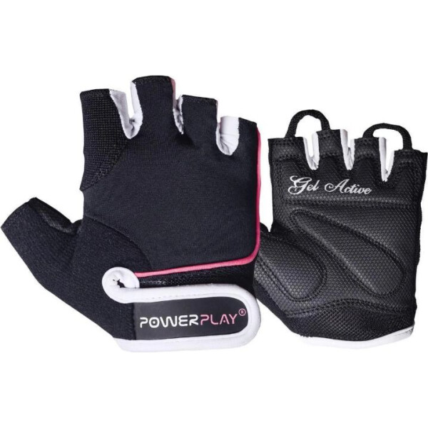 

Перчатки для фитнеса PowerPlay 1750 женские Черно-Розовые M (00021210)
