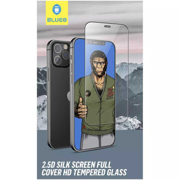 

Защитное 2.5D стекло Blueo Silk Narrow Border для Apple iPhone 12 Pro / 12 (6.1") (Черный) (1095687)