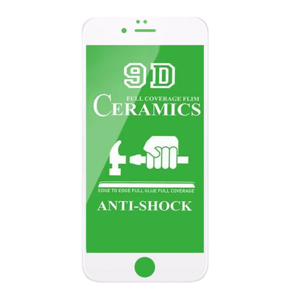 

Защитное стекло гибкое Ceramic для iPhone 6/6S White