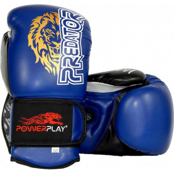 

Боксерские перчатки PowerPlay 3006 Lion Predator Serits Blue Синий, 14 Oz (00008677)