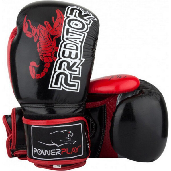 

Боксерские перчатки PowerPlay 3007 Scorpio Predator Serits Black Черный, 10 Oz (00008705)