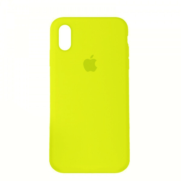 

Панель Silicone Case Full Cover для iPhone XR Copy Shiny Yellow