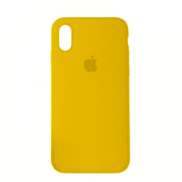 

Панель Silicone Case Full Cover для iPhone XS Max Copy Gold