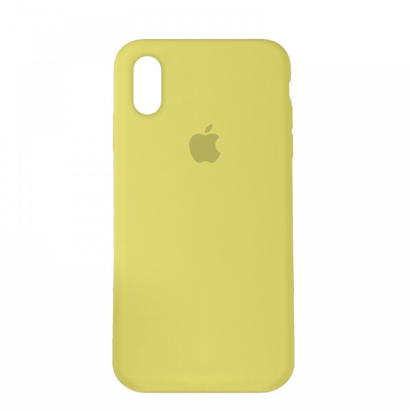 

Панель Silicone Case Full Cover для iPhone XS Max Shiny Yellow