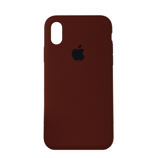 

Панель Silicone Case Full Cover iPhone XS Max Copy Brown (57)