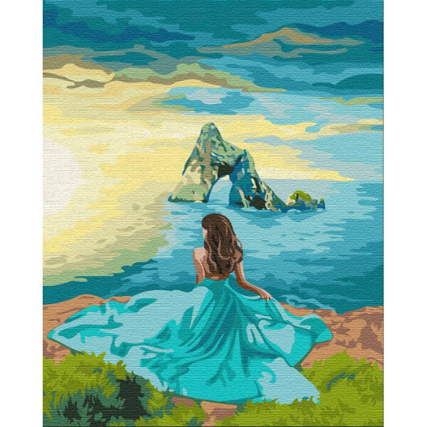 

Картина по номерам.Лазурный вечер40x50см KHO4762