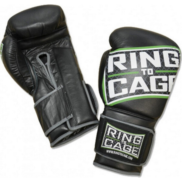 

Боксерские перчатки RING TO CAGE Deluxe MiM-Foam Sparring Gloves - Safety Strap 16 унций Черные (2031727150)