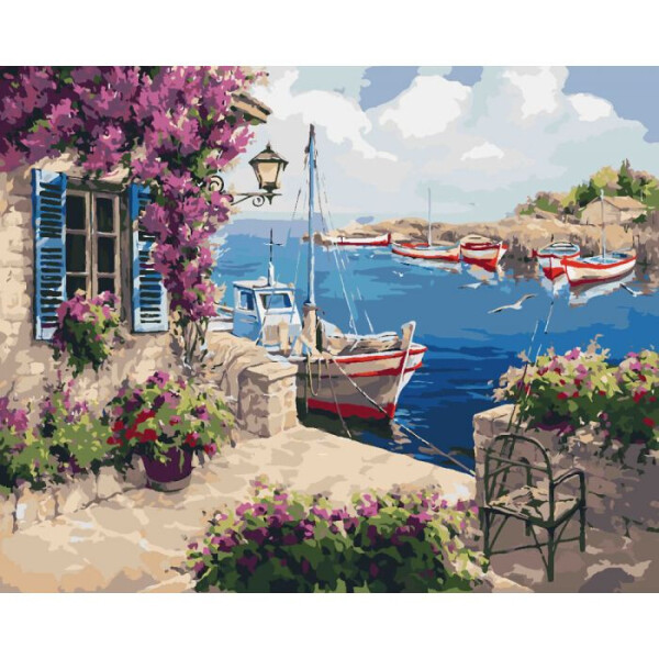 

Картина по номерам. Сельский пейзажНа рассвете40x50см KHO2237
