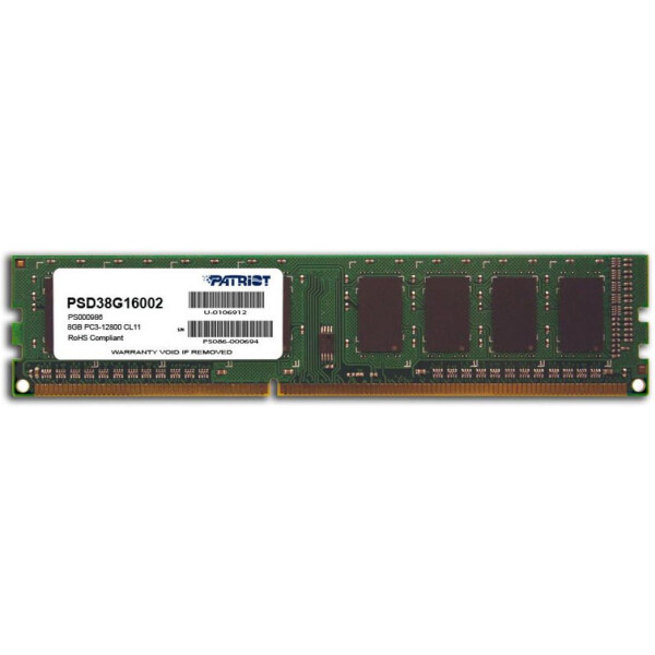 

DDR3 8GB 1600 MHz Patriot (PSD38G16002)