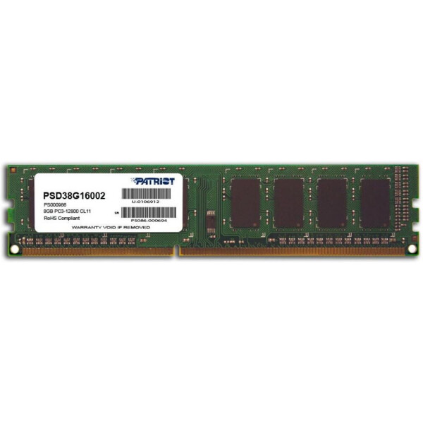 

Оперативная память DDR3 8GB 1600 MHz Patriot (PSD38G16002)