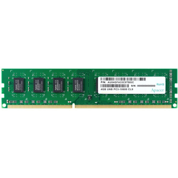 

DDR3 4GB 1333 MHz Apacer (DL.04G2J.K9M)