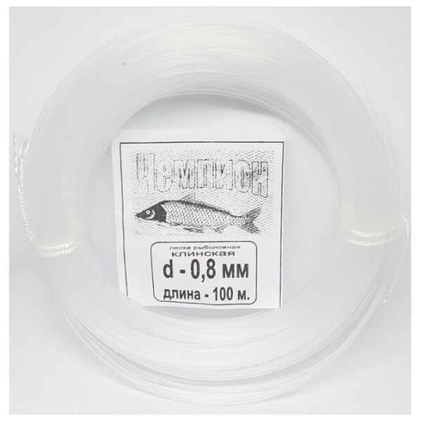 

Леска Рыболовная Чемпион 0,8Mm 100M Sf-3968