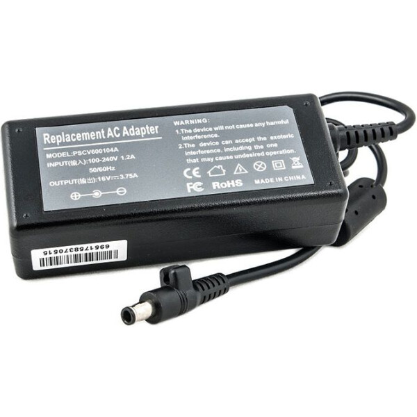 

PowerPlant SAMSUNG 220V, 60W, 16V, 3A (5.5*3.0mm) (SA60D5530)