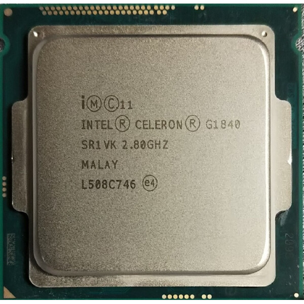 

Процессор INTEL Celeron G1840 tray s1150, 2 ядра, 2.80GHz, 5200MHz, DMI 5 GT/s, Intel HD Graphics, L2: 2x256KB, L3: 2MB, 22nm, 53W, Haswell, DDR3-1333