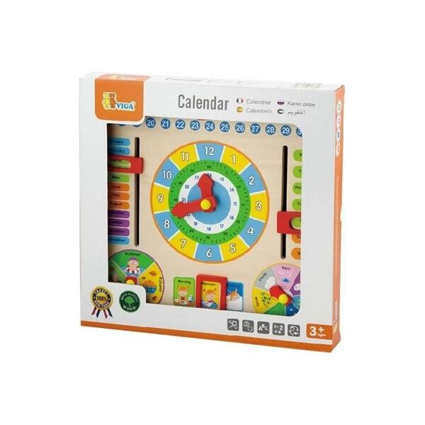 

Игрушка Viga Toys "Часы и Календарь"