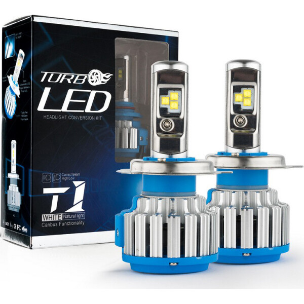 

TurboLed T1 H4 6000K 50W 12/24v CanBus с активным охлаждением