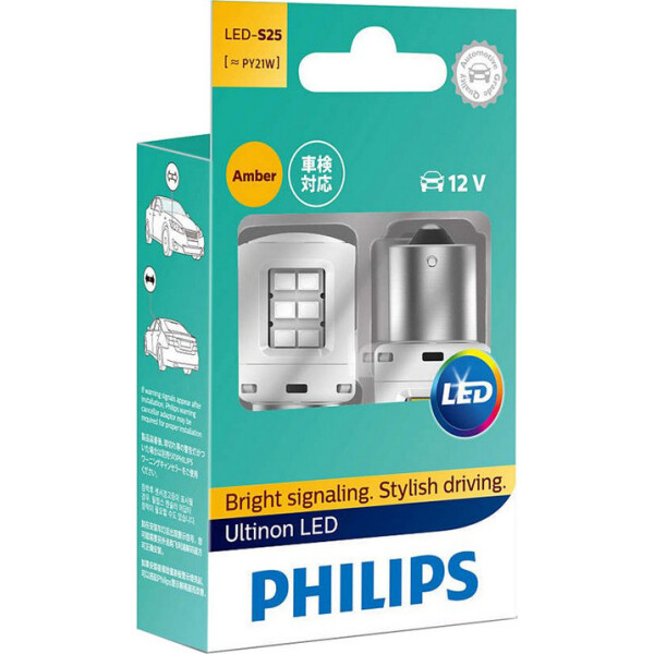 

PHILIPS 11498ULAX2 PY21W LED 12V + Smart Canbus X2 White
