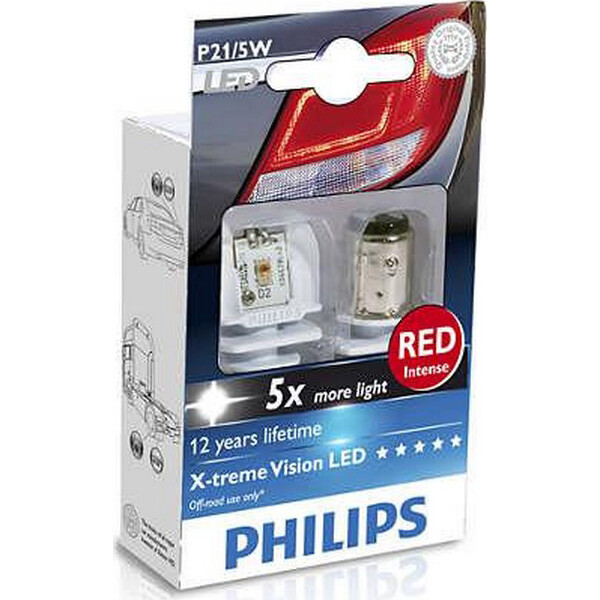 

PHILIPS 12899RX2 P21/5W LED 12/24V X2