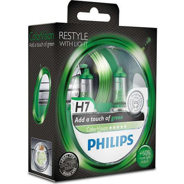 

PHILIPS 12972CVPGS2 H7 55W 12V PX26d ColorVision Green