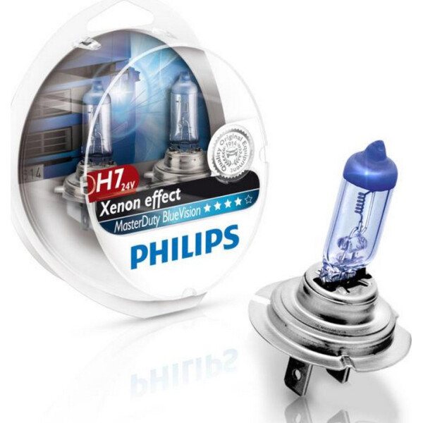 

Ксенон PHILIPS 13972MDBVS2 H7 70W 24V PX26d MasterDuty BlueVision