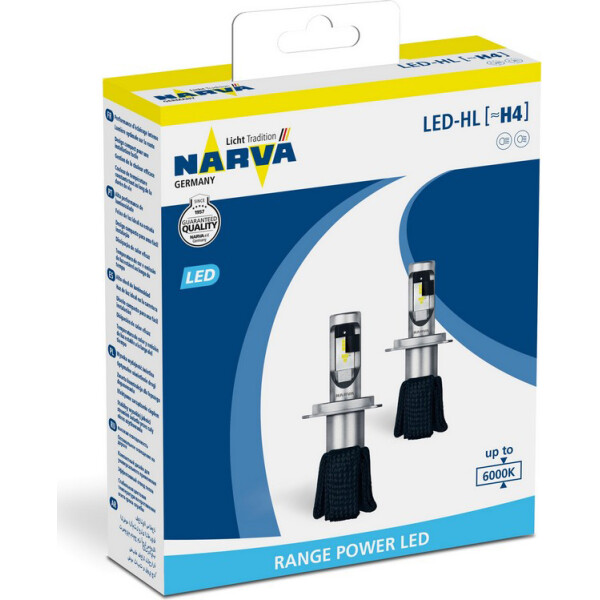 

Narva 18004 H4 6000K X2 158W P43t-38