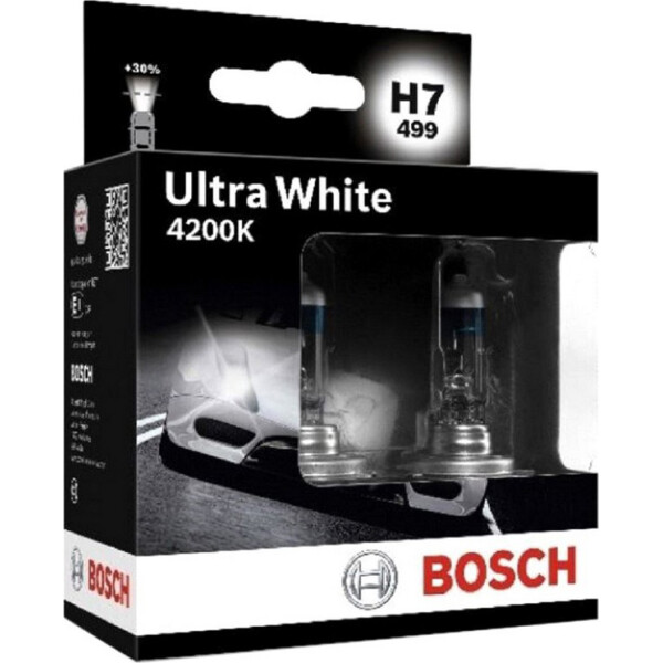 

BOSCH Ultra White 4200K H7 55W 12V PX26d (1987301182) 2шт/бокс