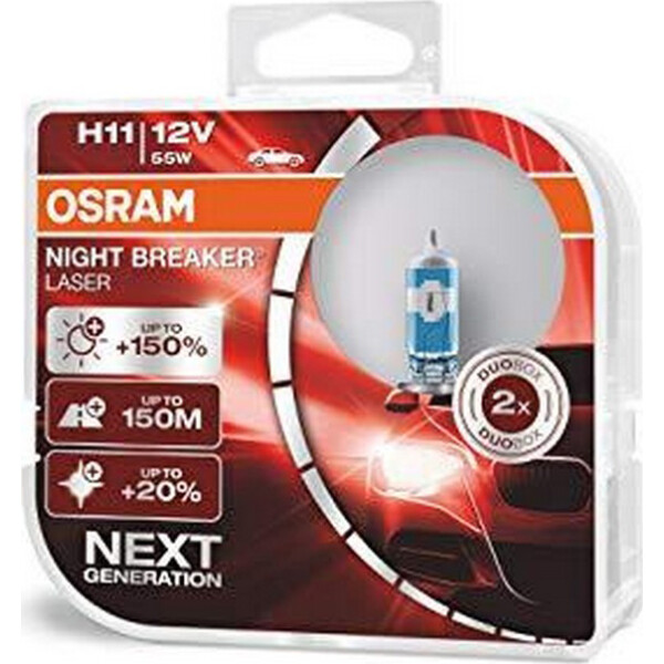 

OSRAM 64211NL H11 Night Breaker LASER NG +150% 55W 12V PGJ19-2 HardDuopet