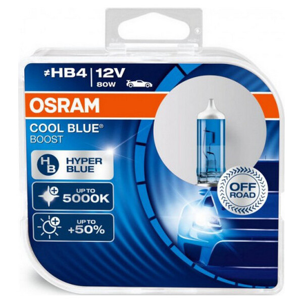 

OSRAM 69006CBB Cool Blue Boost HB4 80W 12V P22d 10X2 HardDuopet