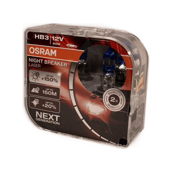 

OSRAM 9005NL HB3 Night Breaker LASER NG +150% 60W 12V P20d HardDuopet