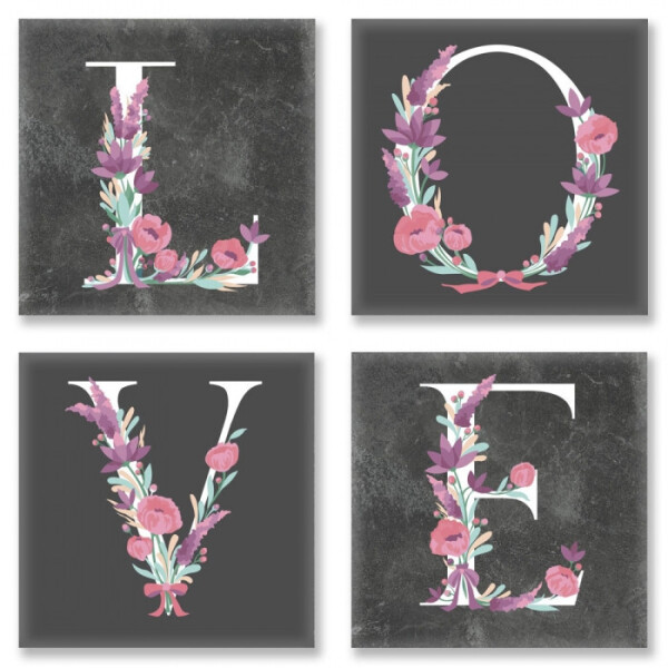 

Набор для росписи по номерам.LOVE Лофт18x18 смx6,5 CH103