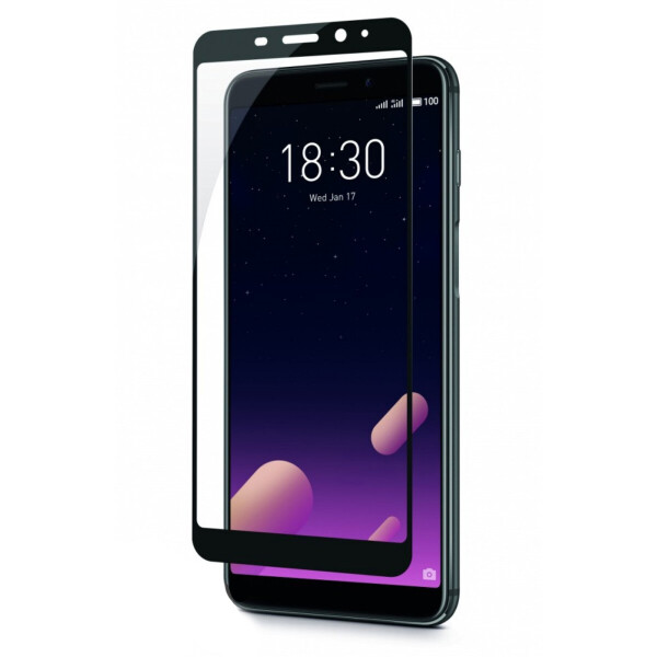 

Защитное стекло Silk Print для Meizu M6s Black