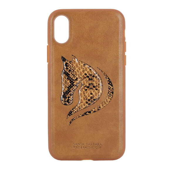 

Кожаный чехол Polo Viscount коричневый для iPhone X/XS