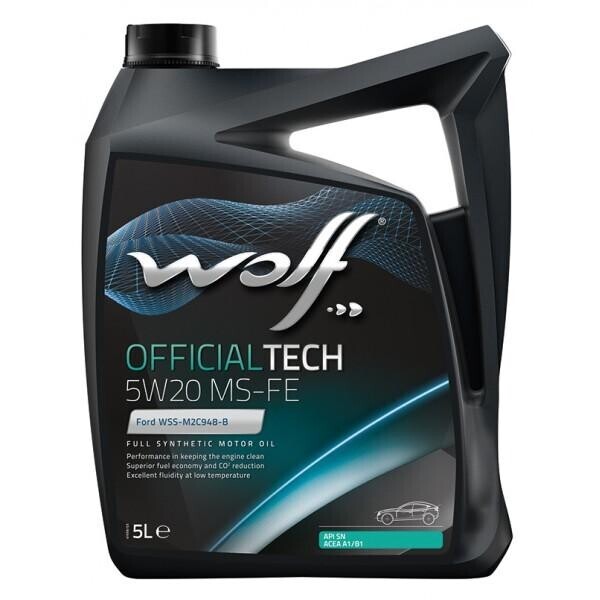 

Моторное масло Wolf OFFICIALTECH 5W-20 MS-FE 5л