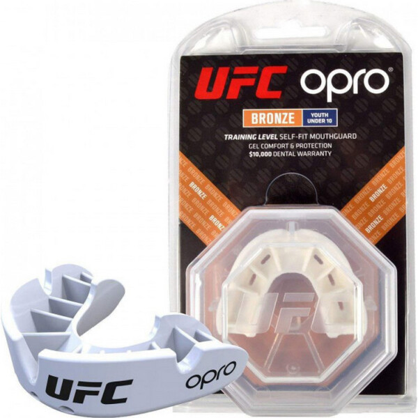 

Капа OPRO Junior Snap-Fit UFC Hologram White (00021332)